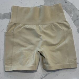 Workout Biker Shorts With Pockets & Scrunch Butt XSmall